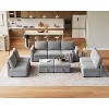 Oversized U-Shaped Sectional Sofa with Storage & Convertible Chaise, Removable Chenille Cover for Living Room or Office - 2 of 4