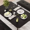 3-Piece Dining Set, Space-Saving Table & 2 Upholstered Benches for 4, Metal Frame Kitchen Furniture for Apartments, Studios, Small Spaces - 4 of 4
