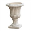 Sevobal Planters Mid-age Style Classic URN Plant Pots, Decorative Flower Pots for Outdoor Garden Patio, White, 19"*19"*26.5" - 2 of 4