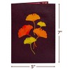 Paper Love 3D Ginko Tree Pop Up Greeting Card, for Fall, Thanksgiving, All Occasions - 5" x 7" Cover with Note Tag - 2 of 4