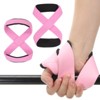 Unique Bargains Cotton SBR Sponge Pads Figure Lifting Straps 2 Pcs Stripe Pink S - 3 of 4