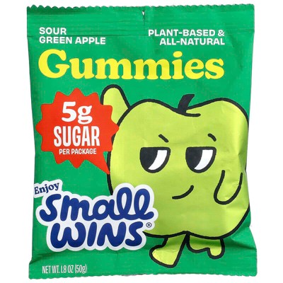 Enjoy Small Wins, Gummies, Sour Green Apple, 1.8 oz