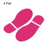 Unique Bargains Home Classroom Floor Stairs Decal PVC Footprint Sticker 4 Pairs - 3 of 4