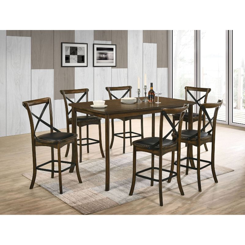 Somers Rectangular Counter Height Dining Table Oak - HOMES: Inside + Out, 5 of 7