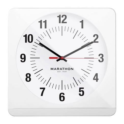 Marathon Studio Edition Jumbo 12 Inch Analog Wall Clock With Auto