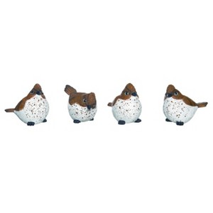 Transpac Large Resin Flicker Woodpecker Bird Set of 4 Spring Home Decorations - 1 of 1