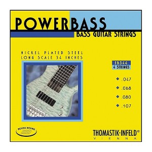 Thomastik EB344 Medium-Light Power Bass Roundwound 4-String Bass Strings - 1 of 1