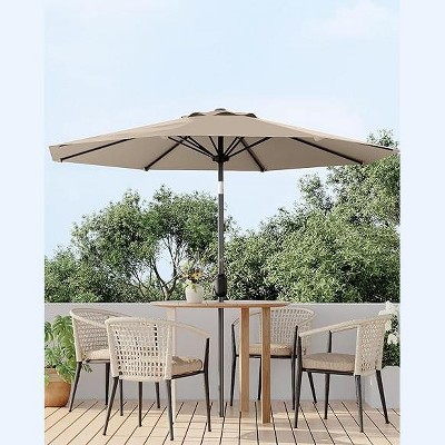 7.5 FT Outdoor Patio Umbrella, Table Market Umbrella, 6 Sturdy Ribs UV Protection Waterproof for Garden, Deck, Backyard, Pool