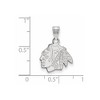 Black Bow Jewelry 14k White Gold Chicago Blackhawks NHL Small Pendant - 2 of 3