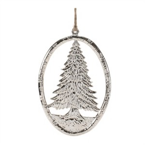 Etched Metal Pine Tree Ornament (Set of 12) - 1 of 2
