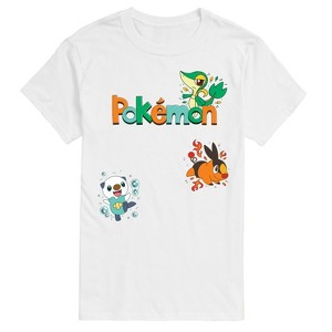 Men's - Pokémon - Snivy, Tepig, Oshawott Short Sleeve Graphic T-Shirt - 1 of 3