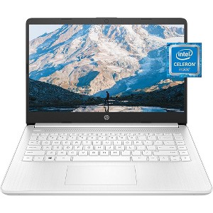 Hewlett Packard 14-dq0040nr 14" HD Intel N4020 4GB/64GB Laptop -Snowflake White - 1 of 4