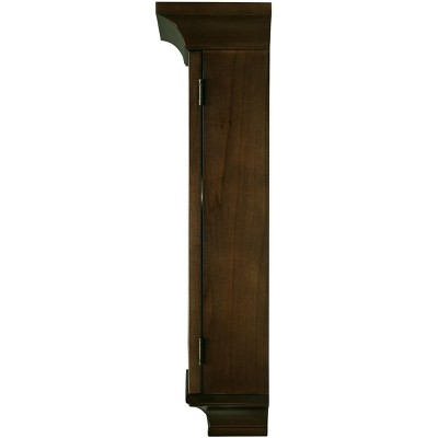 Oversized Contemporary Espresso Wooden Wall Clock with Nickel Pendulum