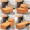Ainfox 2 PCS 3 in 1 Folding Armless Sofa Bed - 3 of 4