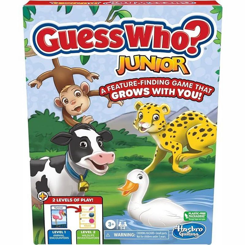 Hasbro Guess Who? Junior Board Game Game for Younger Kids | Ages 3 and Up | 2 to 4 Players | Preschool Games | Fun Games for Kids, 1 of 7