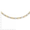 Black Bow Jewelry 7.25mm 14K Two Tone Gold Hollow Polished Link Chain Necklace, 17.5 In - 4 of 4