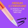 BIC Intensity Clic Black Gel Pens, Medium Point (0.7mm), 12-Count Pack, Retractable Gel Pens With Comfortable Grip (Packaging May Vary) - 4 of 4