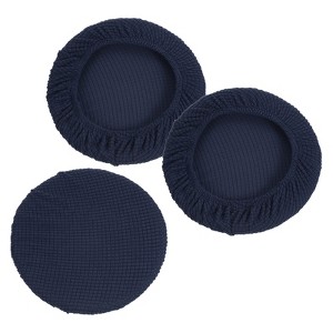 Unique Bargains Round Washable Elastic Bar Seat Cover for Dia 11"-16" Chair 3 Pcs - 1 of 4