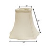 Vynxaria Lampshades: White Slant Fancy Square Softback Shade, 8" x 18" x 13" - 4 of 4