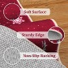 GustoWave Holiday Decorative Washable Christmas Snow Print Area Rug, Low Pile for Bedroom - 2 of 4