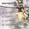 Brightech 12-Bulb LED Ambience Pro Solar 4W 27ft 3000K S14 Outdoor String Lights Clear Bulb Black Wire - 3 of 4