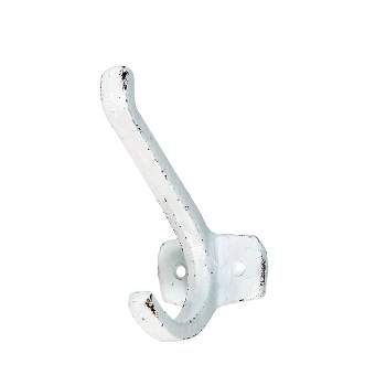 VIP Iron 4.5 in. White Wall Hook