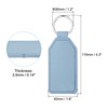 Unique Bargains PU Leather Keychain Blank with Key Rings for DIY Laser Engraving 4 Pcs - 2 of 4