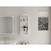 ChicFurnit Bathroom Storage Cabinets Floating Storage Rack With Adjustable Shelves And Modern Design For Small Spaces, White, 11.81"*8.69"*29.5" - 2 of 4