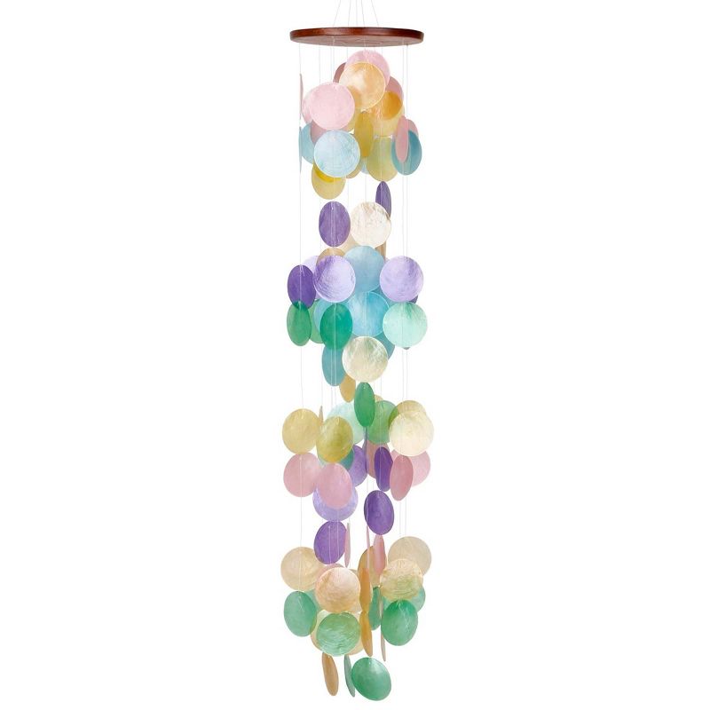Woodstock Wind Chimes Asli Arts® Collection, Capiz Waterfall, 40'' Wind Chime, 4 of 8