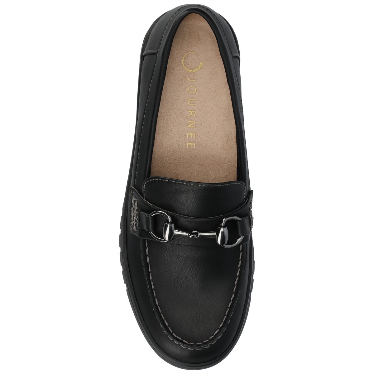 Женские туфли Journee Collection Journee Women's Kaya Bit Loafer, Black 10 — фото 4