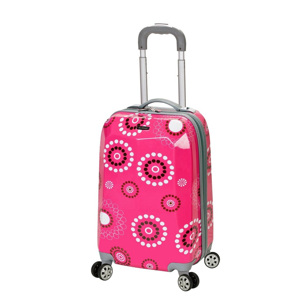 Photos - Travel Accessory Rockland Vision Polycarbonate Hardside Carry On Spinner Suitcase - Pink Pe 
