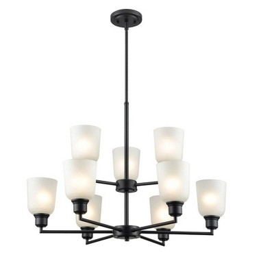 Millennium Lighting Amberle 9 - Light Chandelier in  Matte Black