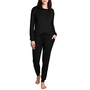 Women's Jogger and Long Sleeve Loungewear Set - 1 of 4