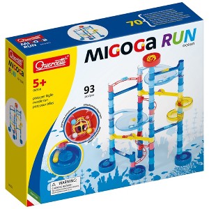 Quercetti: Migoga Ocean Run – 93pc Marble Track Set, Spirals & Pipes, STEM Toy - 1 of 4