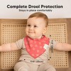 8pk Organic Baby Bandana Bibs, Baby Drool Bibs for Baby Boy, Girl, Baby Bibs for Infant, Newborn - 4 of 4