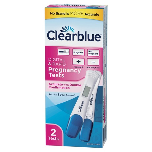 Clearblue Pregnancy Test Combo Pack With Digital Smart Countdown Rapid Detection 2ct Target