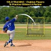 PLAYAPUT Baseball Rebounder Net - 4x4.5FT Pitchback Net for Pitching and Fielding Training, Adjustable Angle, Yellow and Black - 2 of 4