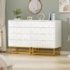 4 Drawer Dresser for Bedroom, Modern Wooden Dresser Chest with Metal Legs  for Bedroom, Hallway and Living Room - 4 of 4
