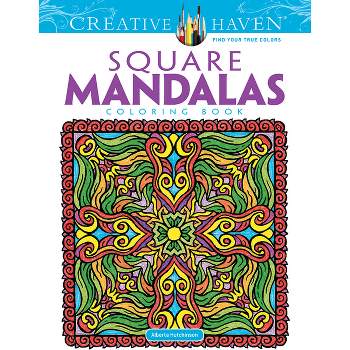 Creative Haven Square Mandalas Coloring Book - (Adult Coloring Books: Mandalas) by  Alberta Hutchinson (Paperback)