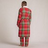 Lands' End Men's High Pile Fleece Lined Flannel Robe - 2 of 4