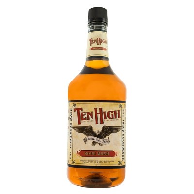 Ten High Sour Mash Bourbon Whiskey - 1.75L Bottle