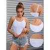 INSPIRE CHIC 3 Pcs Women's Ribbed Spaghetti Straps Shapewear Camisoles - 3 of 4