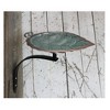 11.5" Aspen Leaf Birdbath with Wall Mount Bracket Antique Brass Plated - Achla Designs: Weather-Resistant, No Assembly Required - image 2 of 3