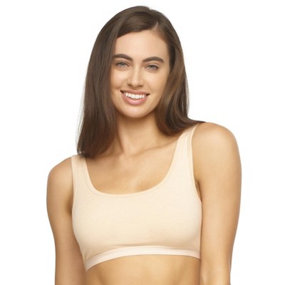 Felina Women's Organic Cotton Bralette (wheat, Small) : Target