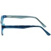 Metro Collection 23 Designer Acetate Reading Glasses in Blue +2.00 127mm Frame/47mm Lens Width - 3 of 4