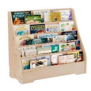 Wood Grain Solid Pine Bookcase for Home Office - 1 of 1