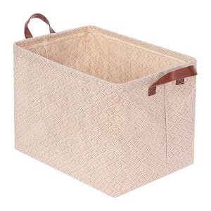 Unique Bargains Fabric Organizing Closet Storage Storage Cube with Handles 1 Pc - 1 of 4