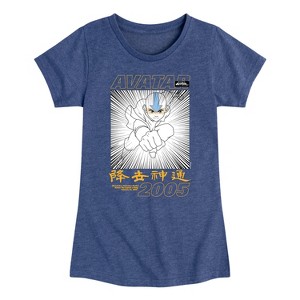 Girls' - Avatar: The Last Airbender - Aang 2005 Fitted Short Sleeve Graphic T-Shirt - 1 of 4