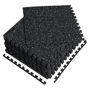 NAYSAYE Exercise Trainer EVA Foam Puzzle Mat for Home Gym Flooring and Workout Area , Black, 24.00"*24.00"*0.56" - 1 of 4