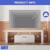 NicBex TV Stand for 55 Inch TV with LED Light Belt,TV Entertainment Center with Toughened Glass Shelf,TV Console Table for Living Room - 3 of 4